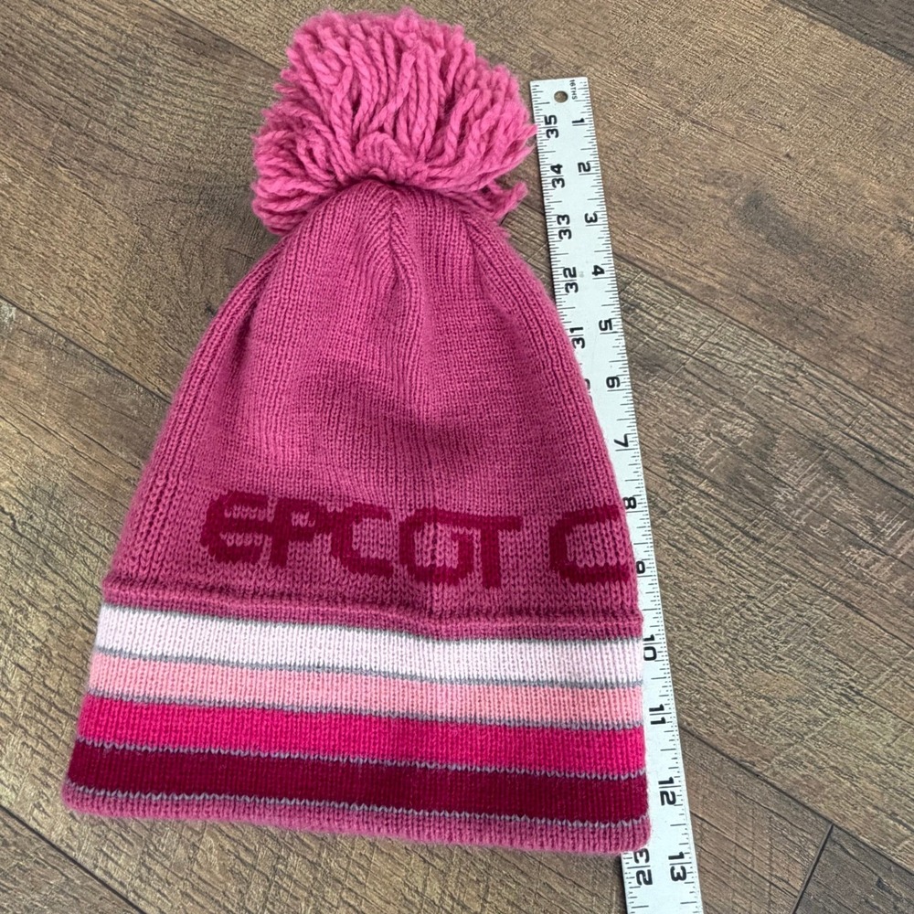 Vintage Walt Disney Productions EPCOT Center Pink Knit Beanie - Picture 6 of 7